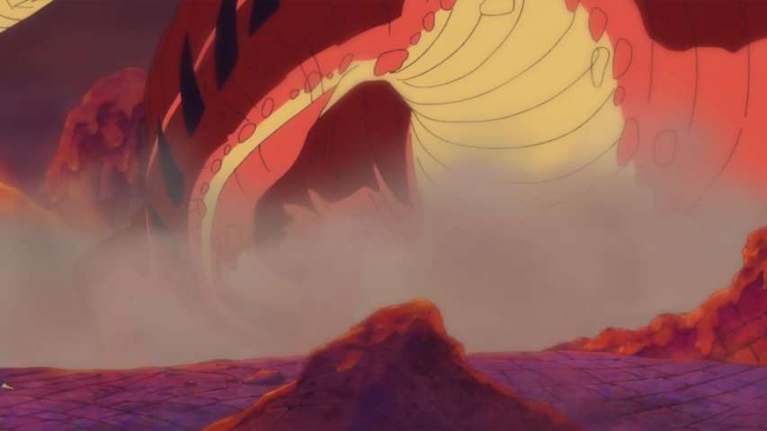 A Battle in the Heat! Luffy vs. The Giant Dragon!